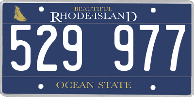RI license plate 529977