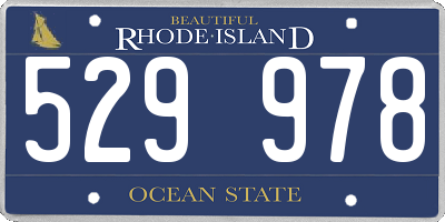 RI license plate 529978