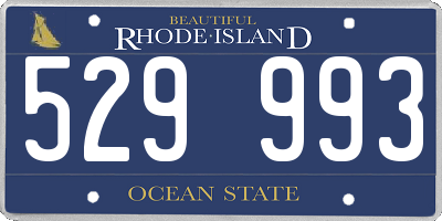 RI license plate 529993