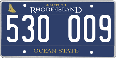 RI license plate 530009