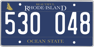 RI license plate 530048