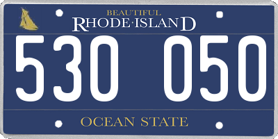RI license plate 530050