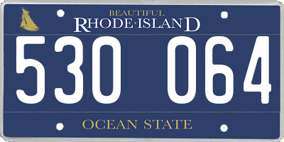 RI license plate 530064
