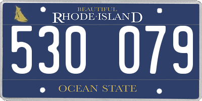 RI license plate 530079