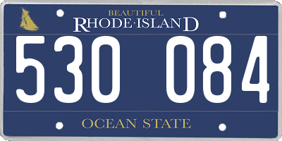 RI license plate 530084