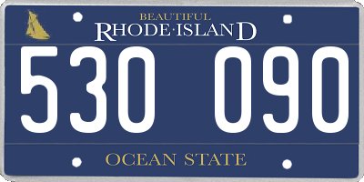 RI license plate 530090