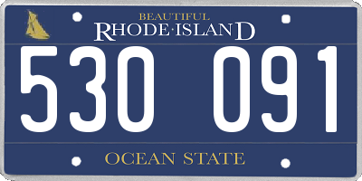 RI license plate 530091