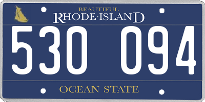 RI license plate 530094