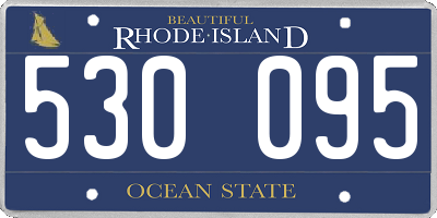 RI license plate 530095