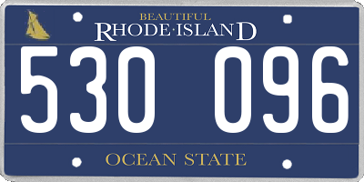 RI license plate 530096