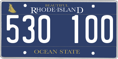 RI license plate 530100