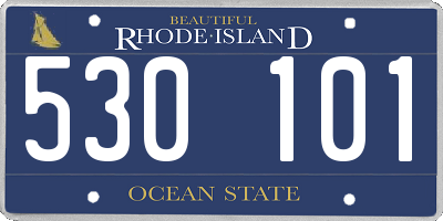 RI license plate 530101