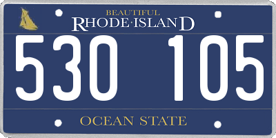 RI license plate 530105