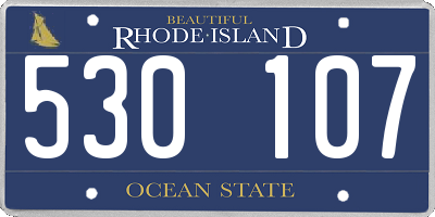 RI license plate 530107