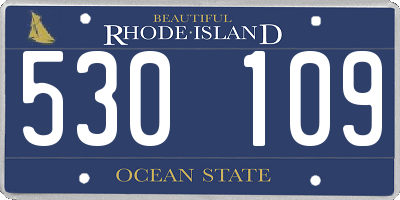 RI license plate 530109