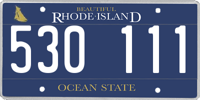 RI license plate 530111
