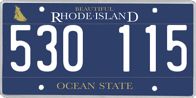 RI license plate 530115