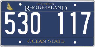 RI license plate 530117