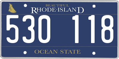 RI license plate 530118