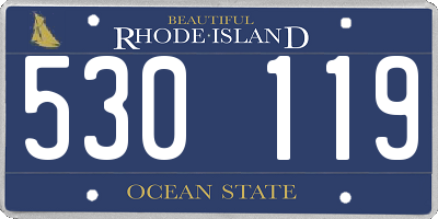 RI license plate 530119