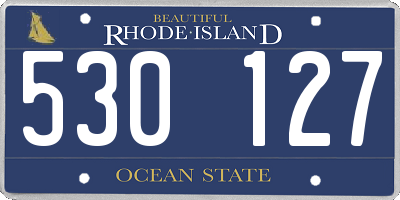 RI license plate 530127