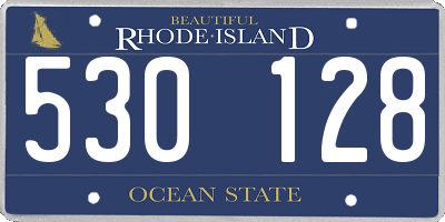 RI license plate 530128