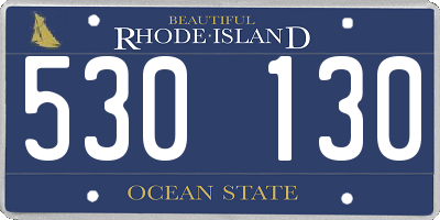 RI license plate 530130