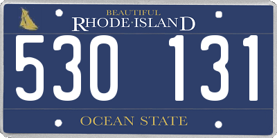 RI license plate 530131