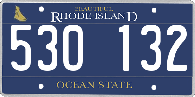 RI license plate 530132