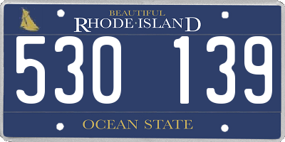 RI license plate 530139