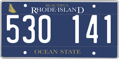 RI license plate 530141