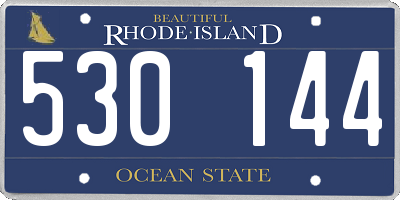RI license plate 530144