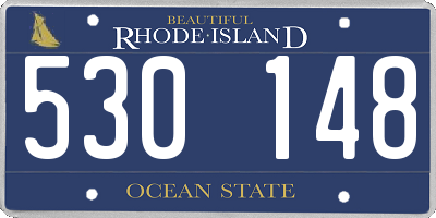 RI license plate 530148