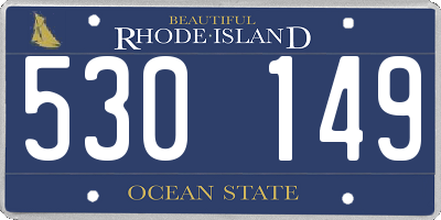 RI license plate 530149