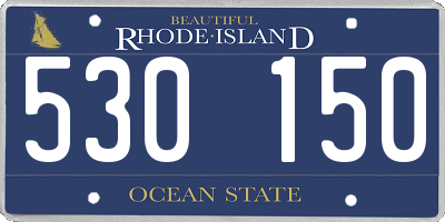 RI license plate 530150