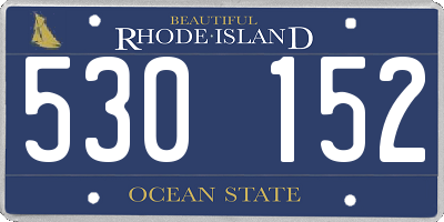 RI license plate 530152