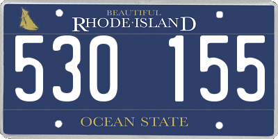 RI license plate 530155
