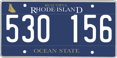 RI license plate 530156
