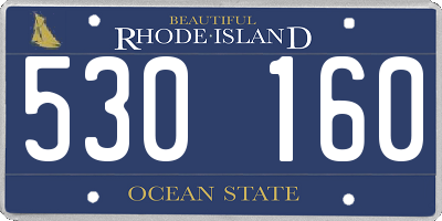 RI license plate 530160