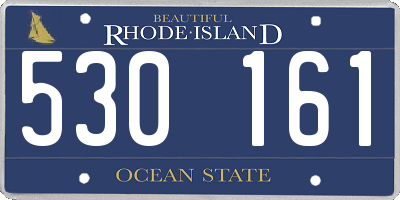 RI license plate 530161