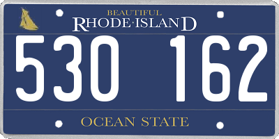 RI license plate 530162