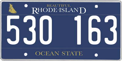 RI license plate 530163