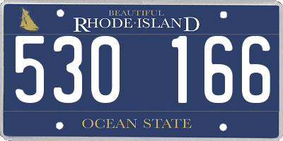 RI license plate 530166