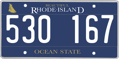 RI license plate 530167