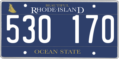 RI license plate 530170