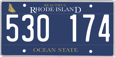 RI license plate 530174