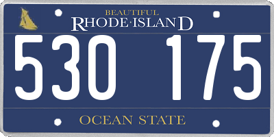 RI license plate 530175