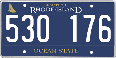 RI license plate 530176