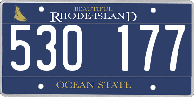 RI license plate 530177