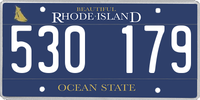 RI license plate 530179